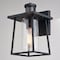 Vaxcel Geneva 7-in. W 1 Light Black Motion Sensor Dusk to Dawn Outdoor Wall Lantern Clear Glass T0729 - alternate 3